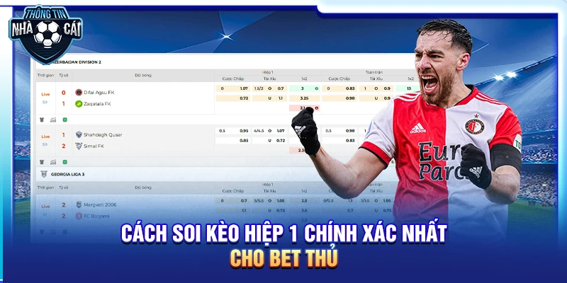 Cách soi kèo hiệp 1 chính xác nhất cho bet thủ